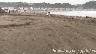 Myfans 在海邊捕獲2個爆乳女孩 帶回爆操【女の子1人目出し】海ナンパIカップJD爆乳ペア前編