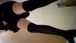 【全景廁拍】酒吧高跟黑絲系列-07