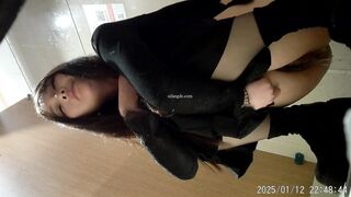 【全景廁拍】酒吧高跟黑絲系列-05