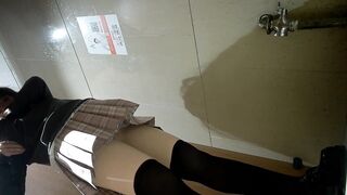 【全景廁拍】酒吧高跟黑絲系列-06
