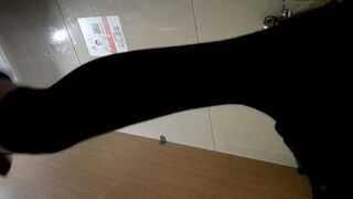 【全景廁拍】酒吧高跟黑絲系列-08