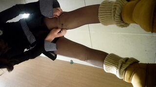 【全景廁拍】酒吧高跟黑絲系列-13