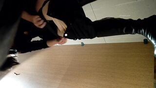 【全景廁拍】酒吧高跟黑絲系列-21