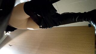 【全景廁拍】酒吧高跟黑絲系列-21