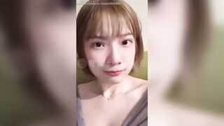 台灣短髮反差女神【Zhen禎】adid866882自慰露臉性愛，吃肉棒的樣子特別銷魂-03