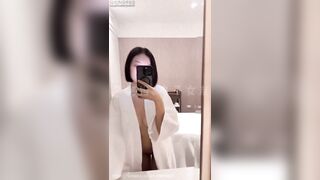 台灣短髮反差女神【Zhen禎】adid866882自慰露臉性愛，吃肉棒的樣子特別銷魂-03